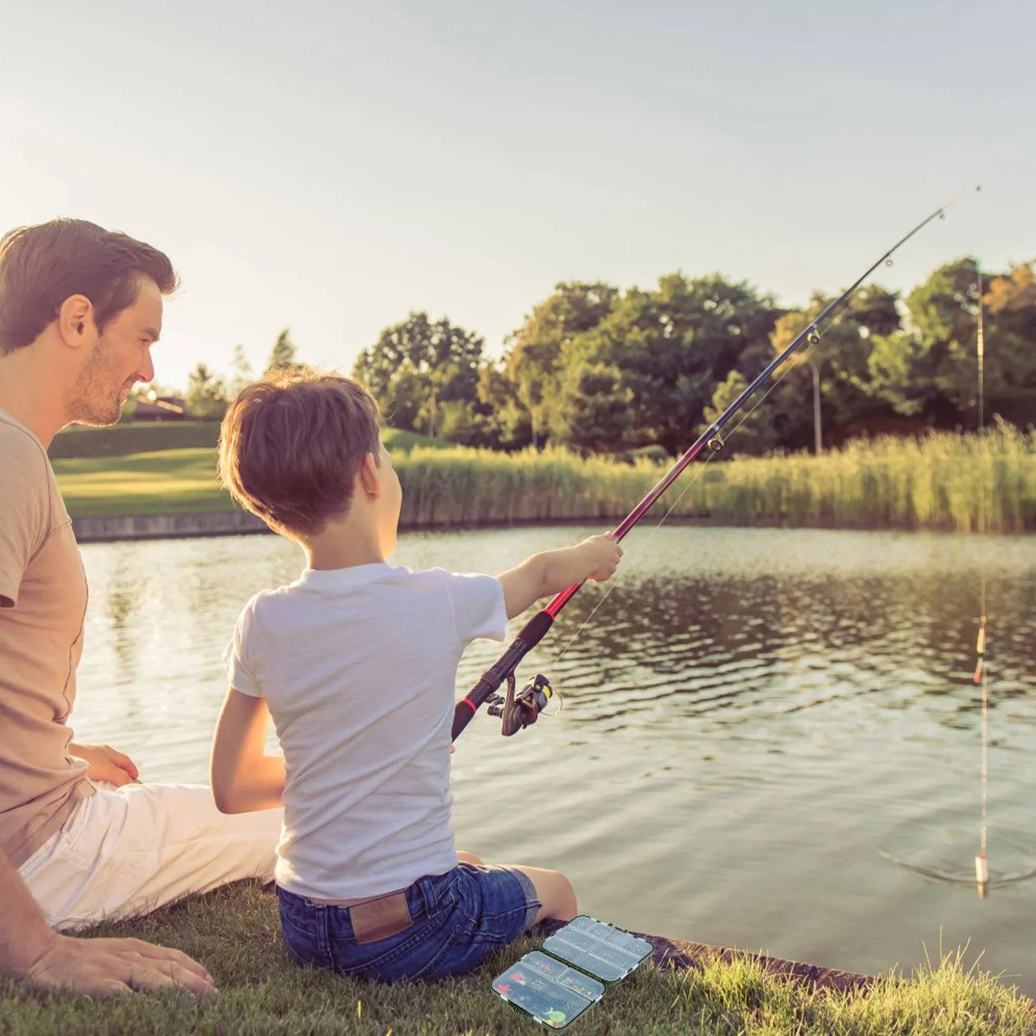 188-Pieces: Portable Fishing Accessory Kit with Tackle Box