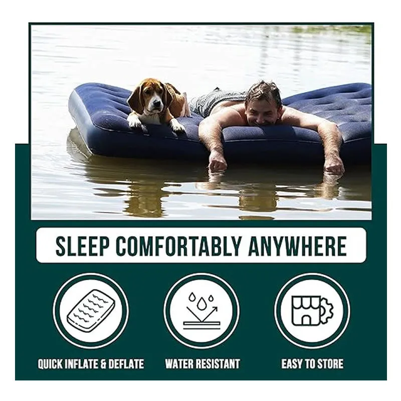 191X137X22Cm Inflatable Camping Sleeping Airbed Mattress Ti-14