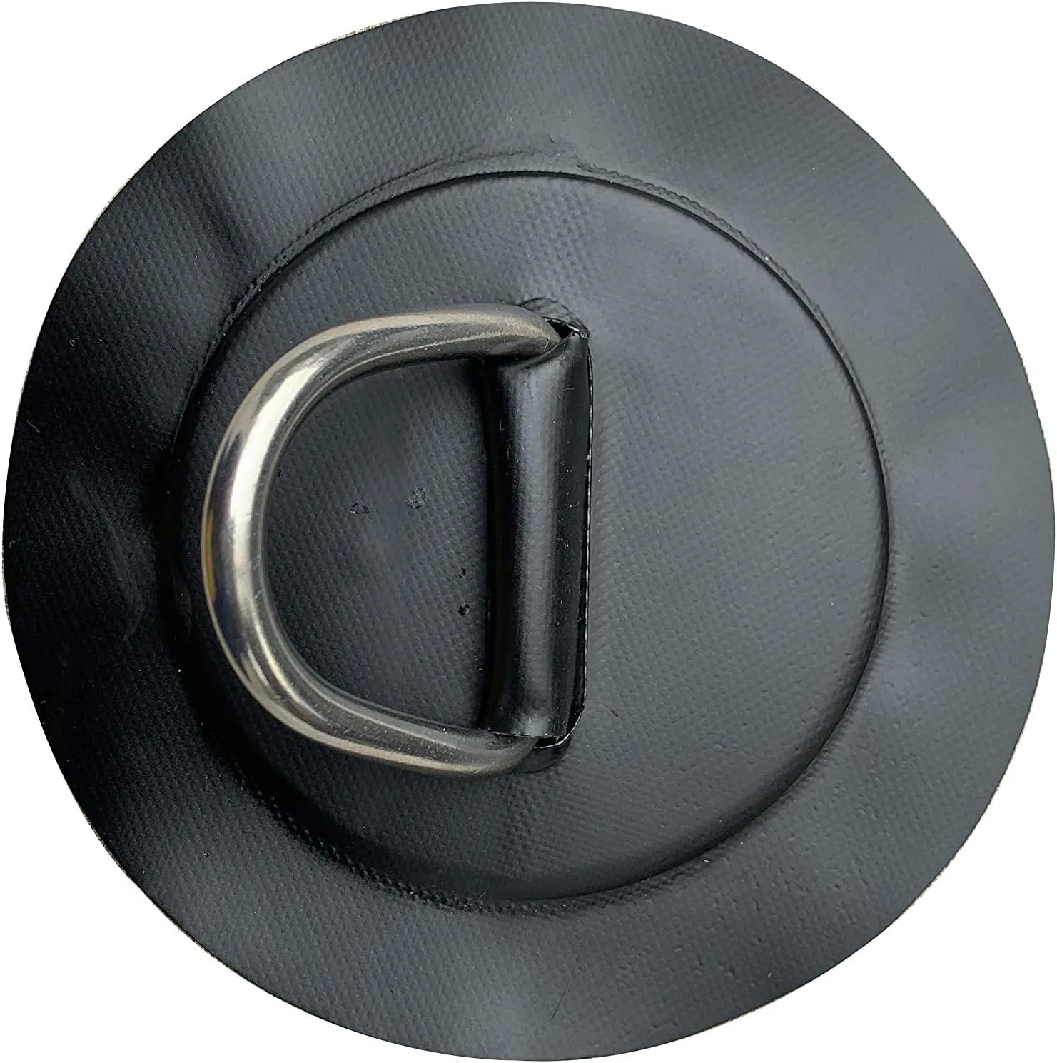 2X Inflatable Boat/RAFT/Kayak/Dinghy Stainless D-Rings 6" PVC PAD/Patch-Black