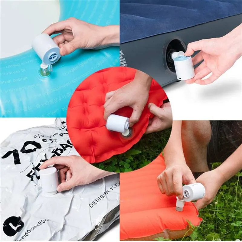 3-in-1 Mini Portable Air Pump with Camping Light