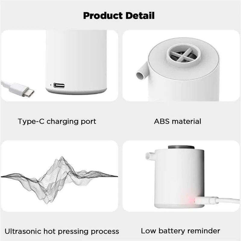 3-in-1 Mini Portable Air Pump with Camping Light