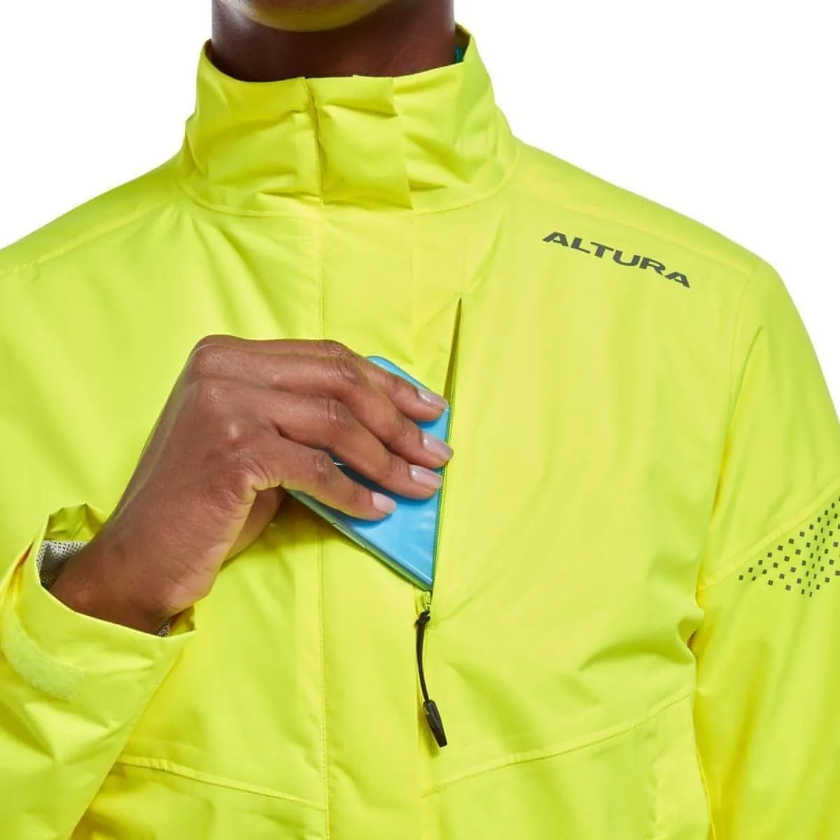 Altura Nevis Nightvision Waterproof Womens Cycling Jacket - Yellow
