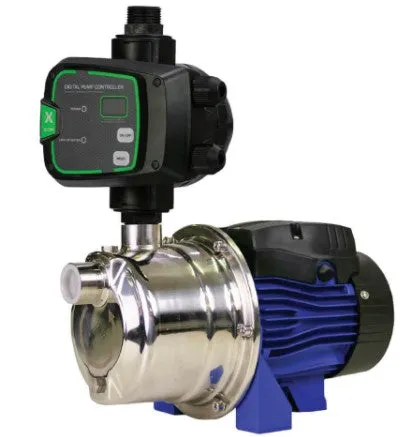 Bianco BIA-INOX90S2NXT Stainless Steel Surface Mounted Jet Pump with nXt Controller 0.75KW 240V (808395)