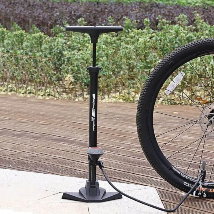 Bicycle Mountain Bike Road Bike Dead-Fly Vertical High-Pressure Pump With Air Pressure Gauge.