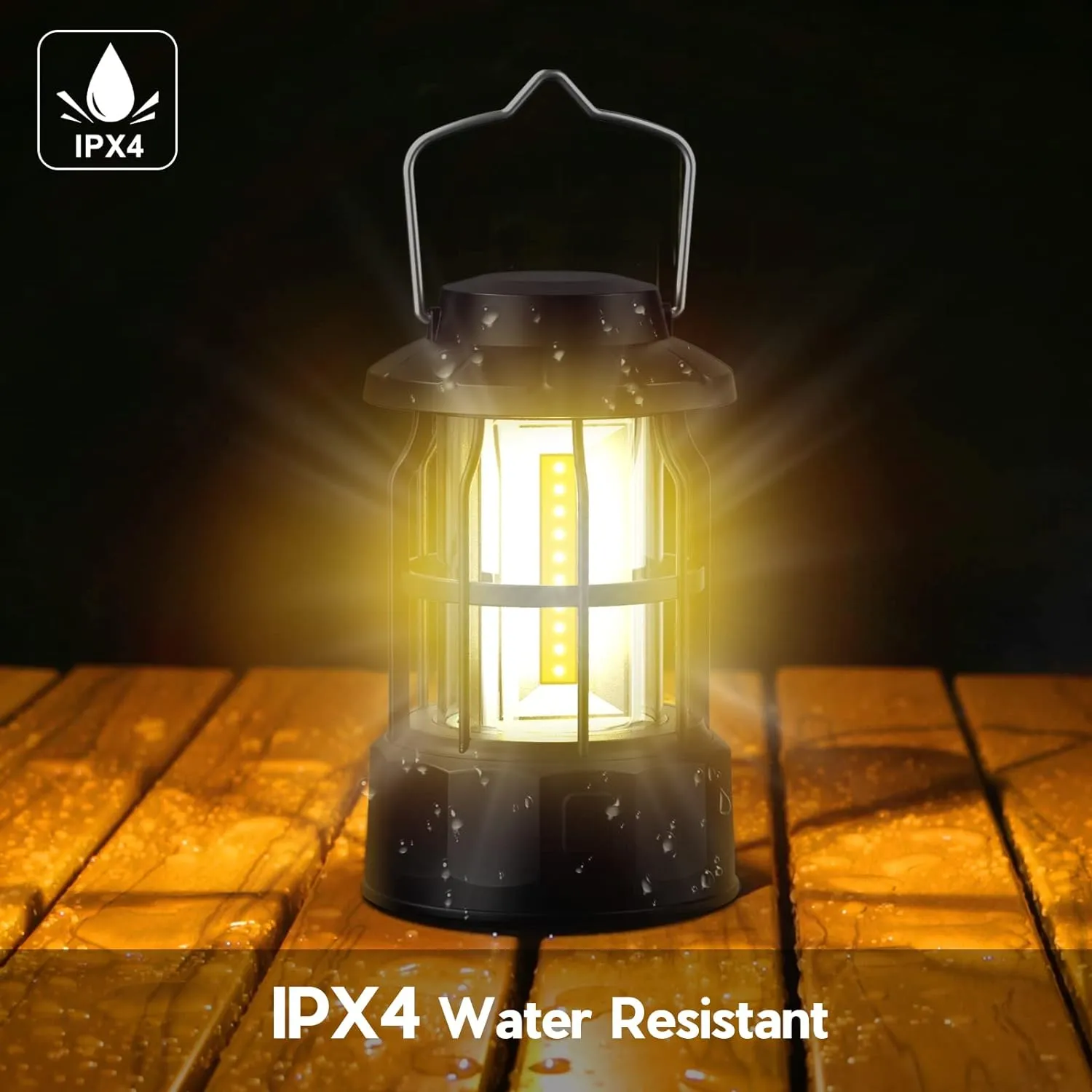 Camping Lanterns Battery Operated, 2 Pack LED Camping Lights Brightness Dimmable, IPX4 Waterproof Camping Lamps, Portable Camping Lamp for Hurricane, Emergency, Home, Shed and More [Energy Class A  ]
