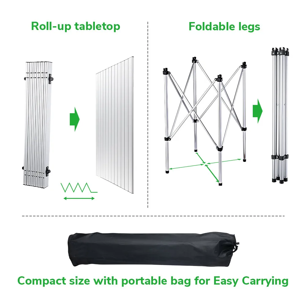 DIY Lightweight Foldable Camping Table 27"x26"