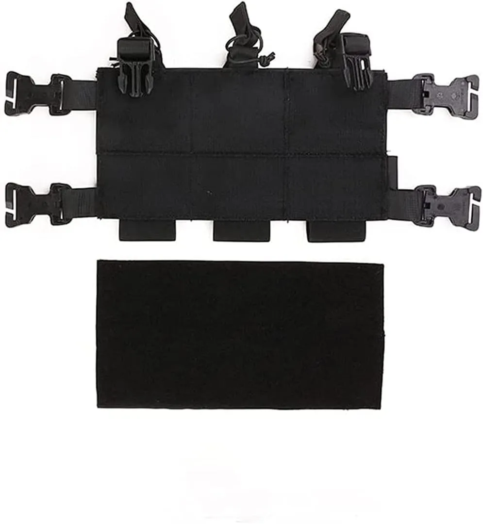 EMERSONGEAR Tactical Triple Mag Pouch,Placard 5.56 Magazine Panel,Magazine Pouch with Hook Backing,Tactical Vest Chest Rig Bag
