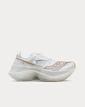 Endorphin Elite White / Gold Running Shoes