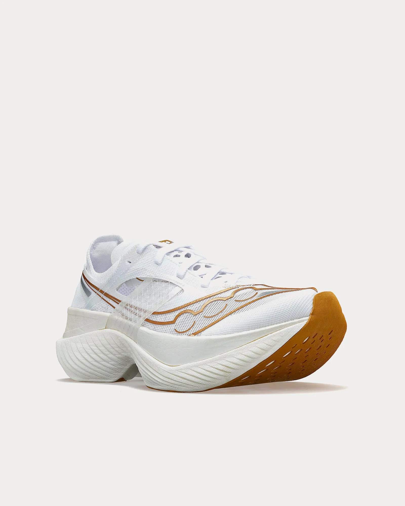 Endorphin Elite White / Gold Running Shoes