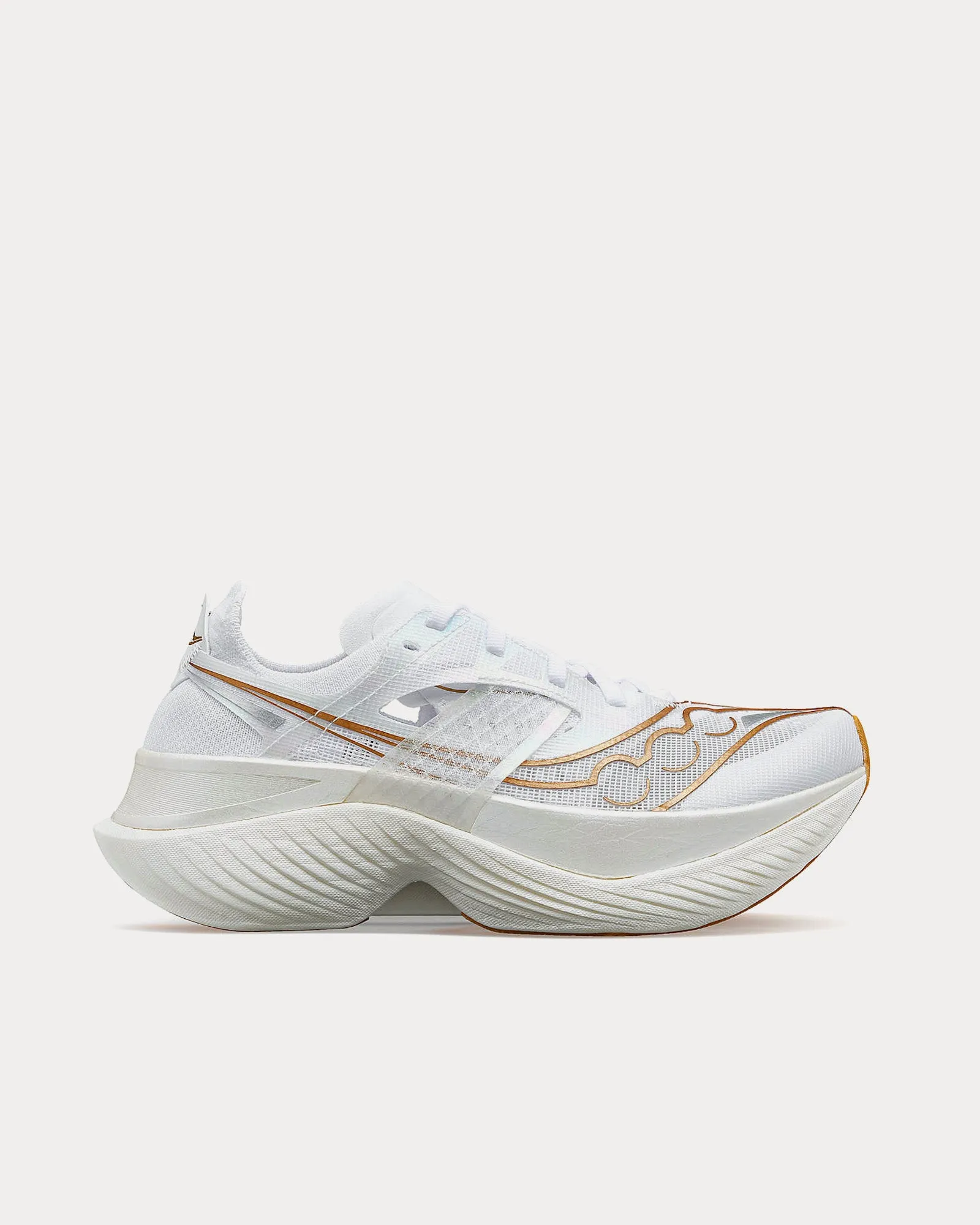 Endorphin Elite White / Gold Running Shoes