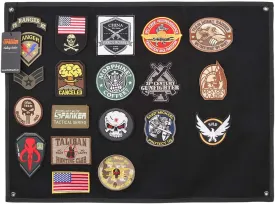 EXCELLENT ELITE SPANKER Tactical Patchs Display Board Foldable Military Patch Holder Panel (Black, S)