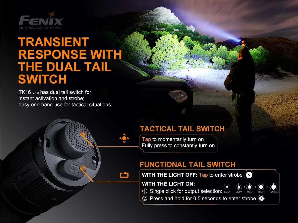 Fenix TK16 V2.0 Flashlight with Special Edition Engraved Design