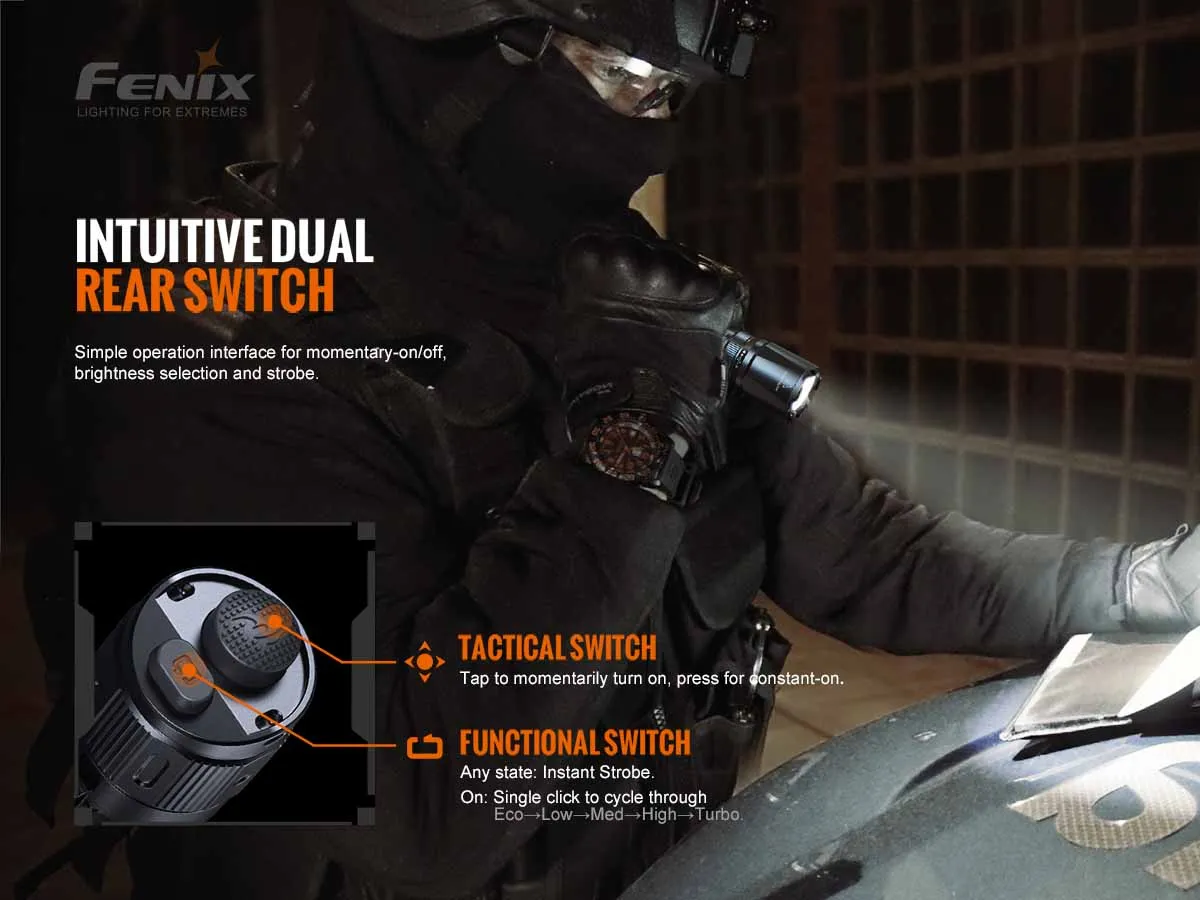 Fenix TK20R V2.0 Rechargeable Tac Flashlight