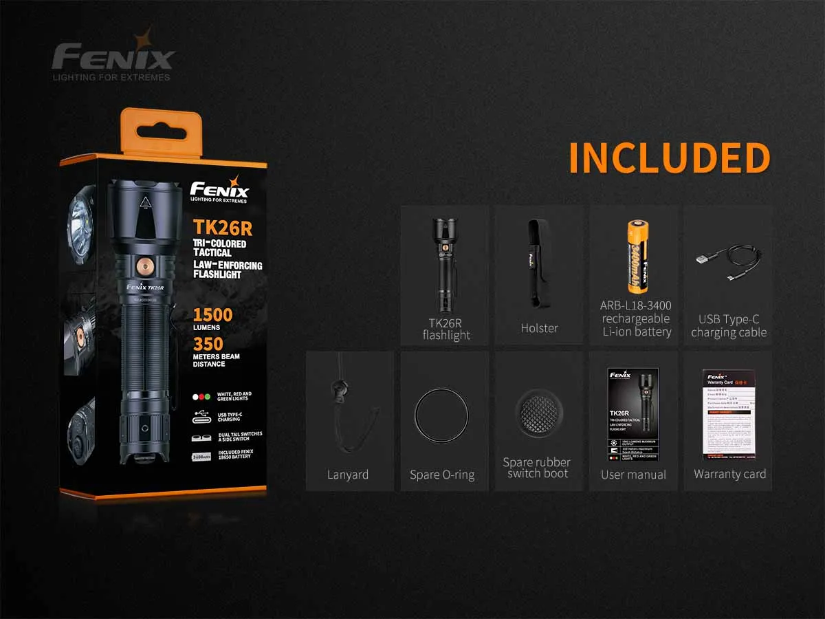Fenix TK26R Tactical Flashlight