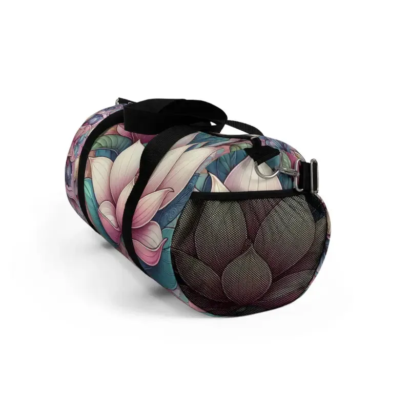 Floral Fun Polyester Duffel Bag