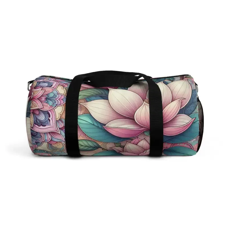 Floral Fun Polyester Duffel Bag