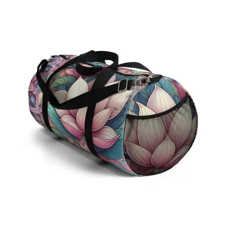 Floral Fun Polyester Duffel Bag
