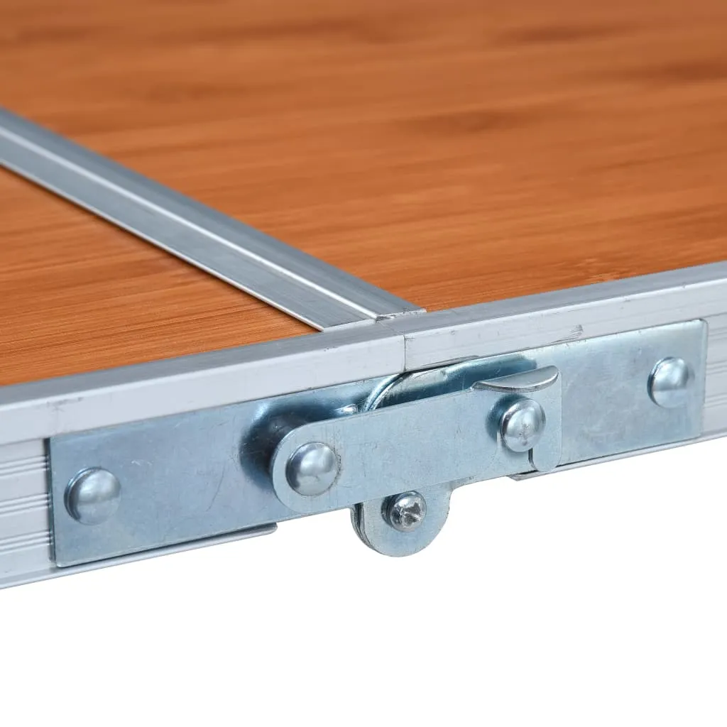 Foldable Camping Table Aluminium 120x60 cm