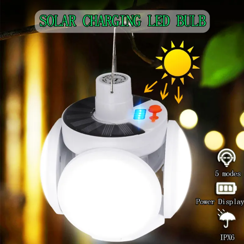 Foldable Solar Powered LED Camping Lantern