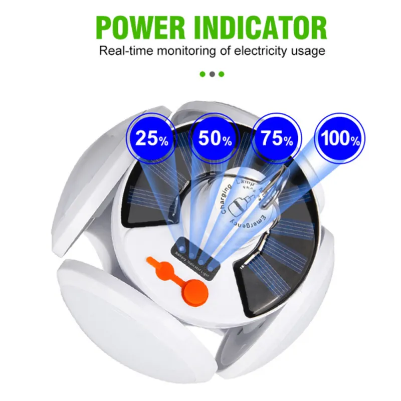 Foldable Solar Powered LED Camping Lantern