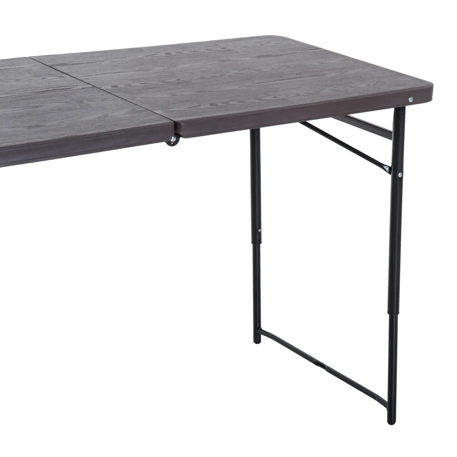 Folding Lightweight Picnic Table - Brown