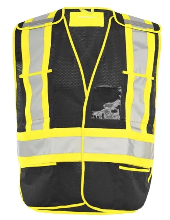 Ground Force Universal 5 Pt. Tearaway Mesh Traffic Vest - TV1