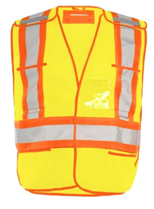 Ground Force Universal 5 Pt. Tearaway Mesh Traffic Vest - TV1