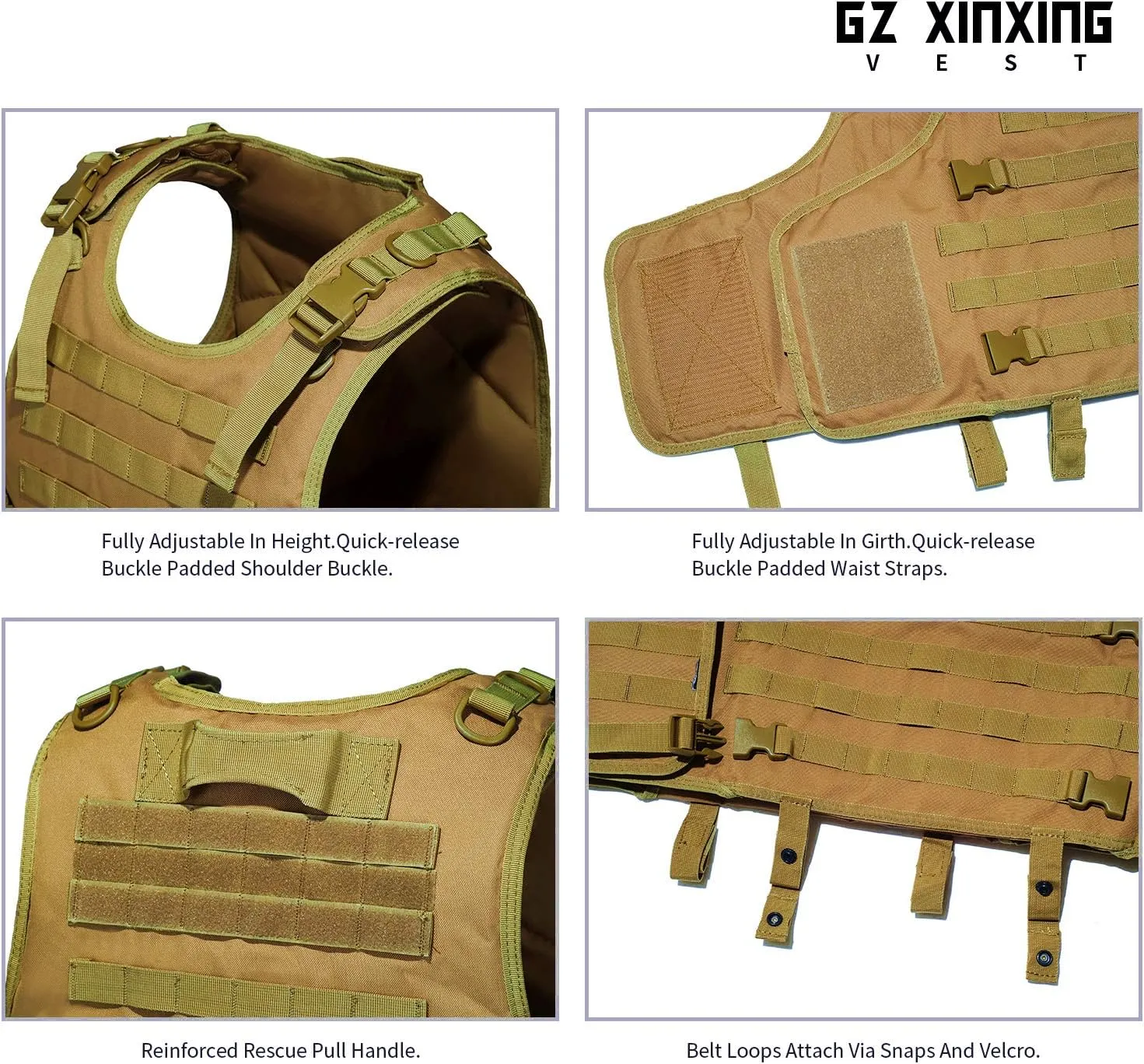 GZ XINXING Black Tactical Airsoft Paintball Vest