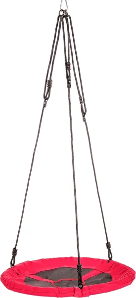 Jack and June 30" Diameter Red Round Swing Supports up to 300 lbs Swing