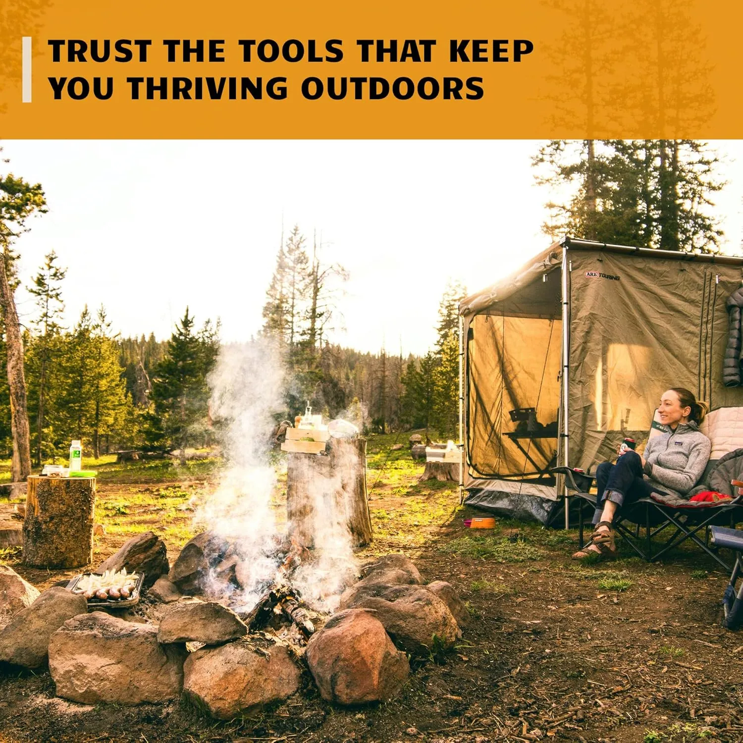 Jumbo Tinder Fire Starter Rope | 3 Pack Extra Large Natural Waterproof Kindling for Campfires | Wax Infused Cords for Camping, Hiking & Backpacking | Bushcraft Survival Tools