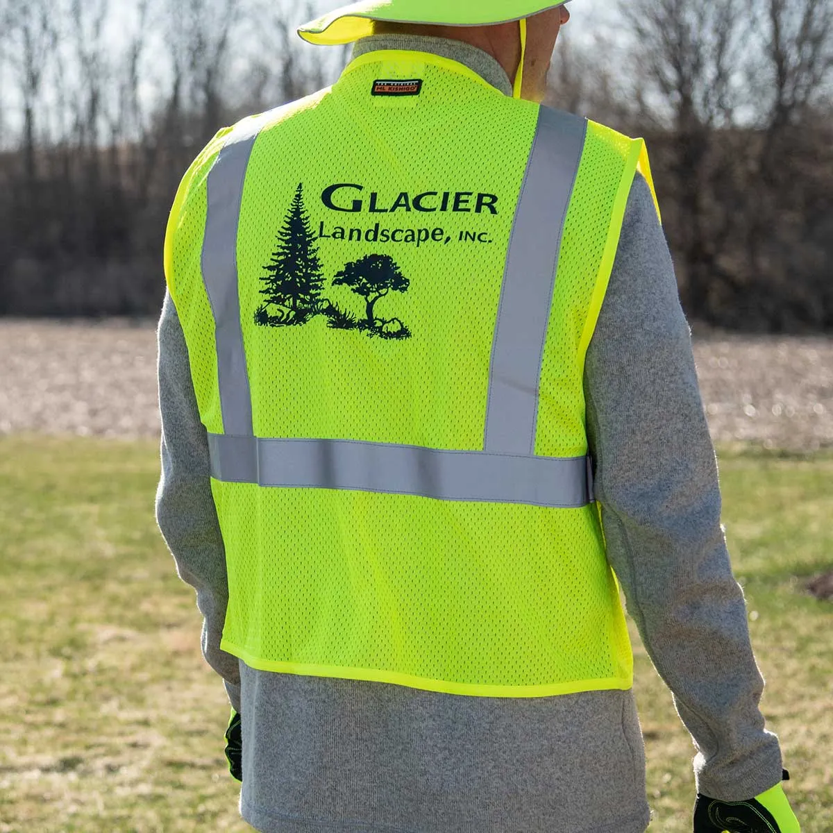 Kishigo ANSI Class 2 Ulta-Cool Mesh 1-Pocket Hi-Vis Safety Vest