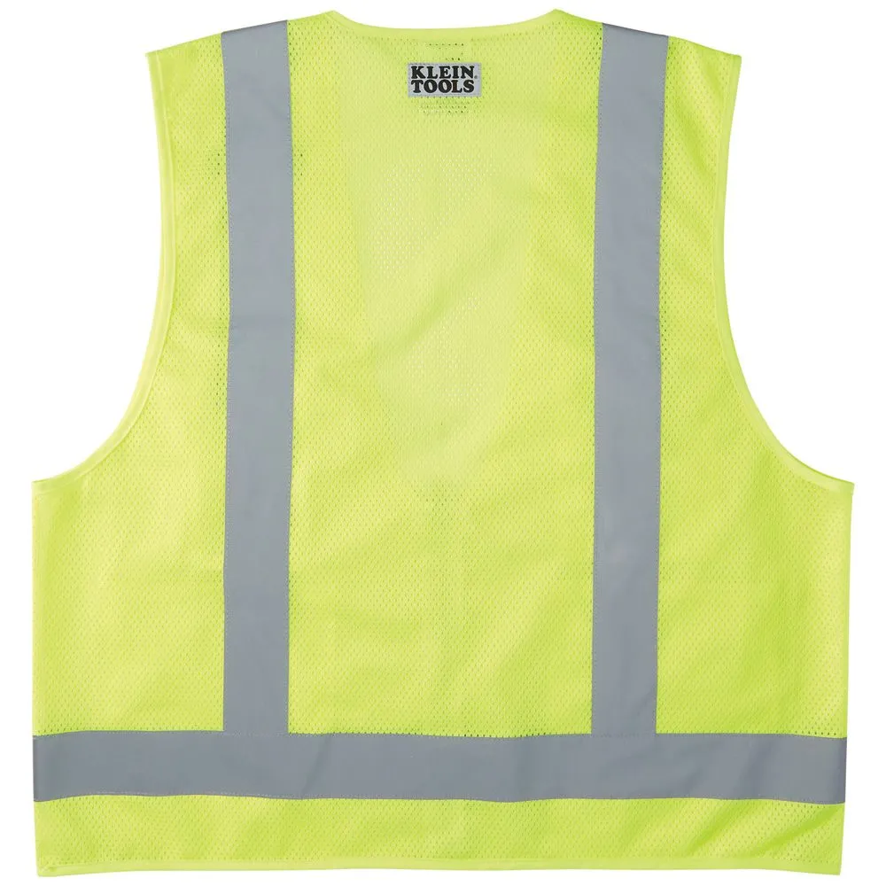 Klein Tools 60268 Safety Vest, High-Visibility Reflective Vest, XL
