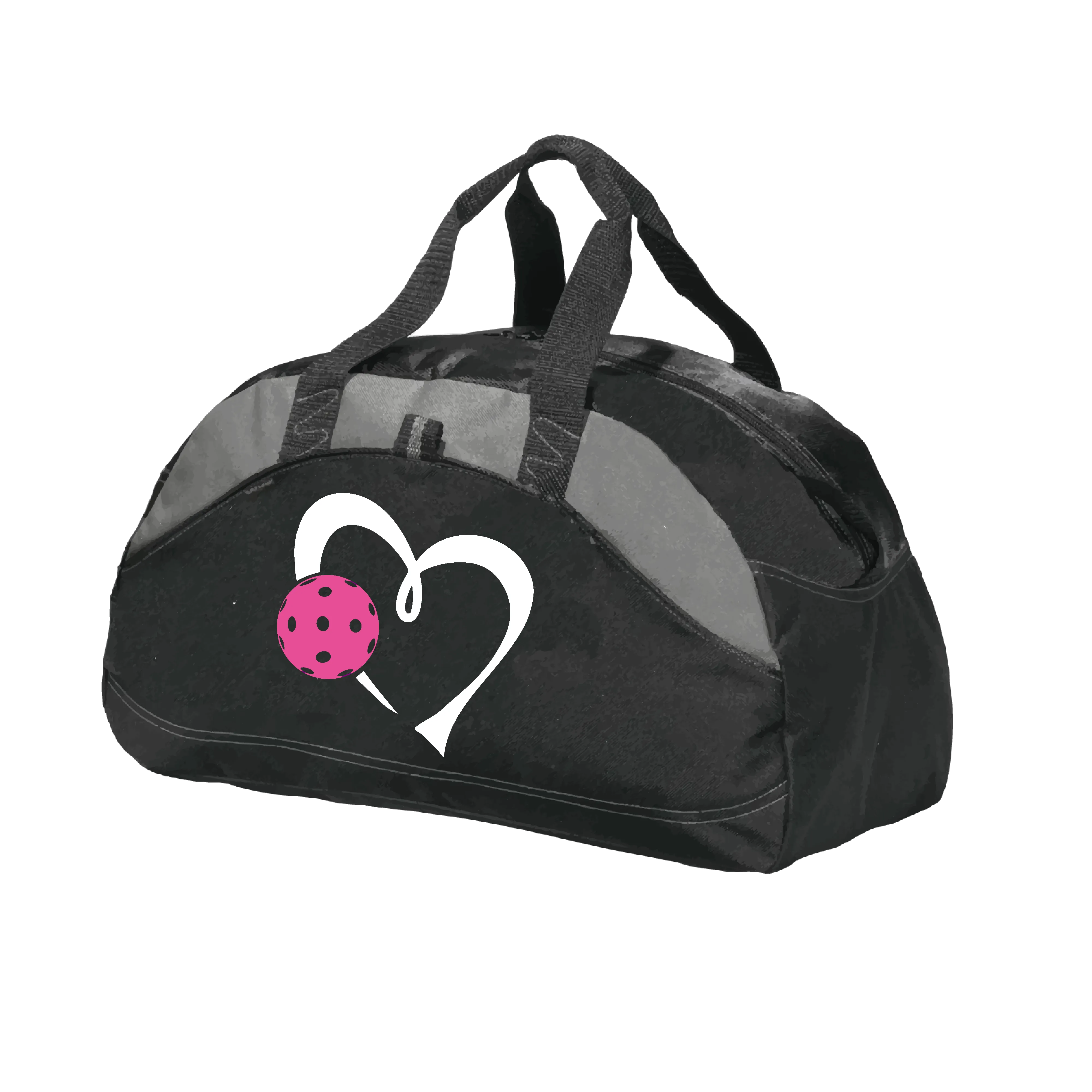 Love Pickleball (Pink) | Pickleball Sports Duffel | Medium Size Court Bag