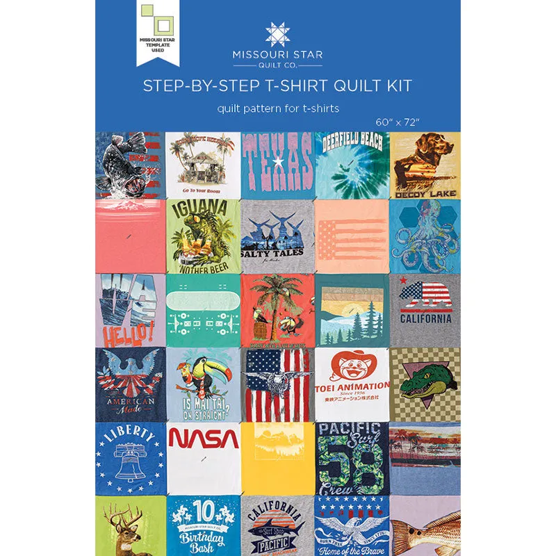 Missouri Star Step-By-Step Tshirt Quilt Kit - Gray