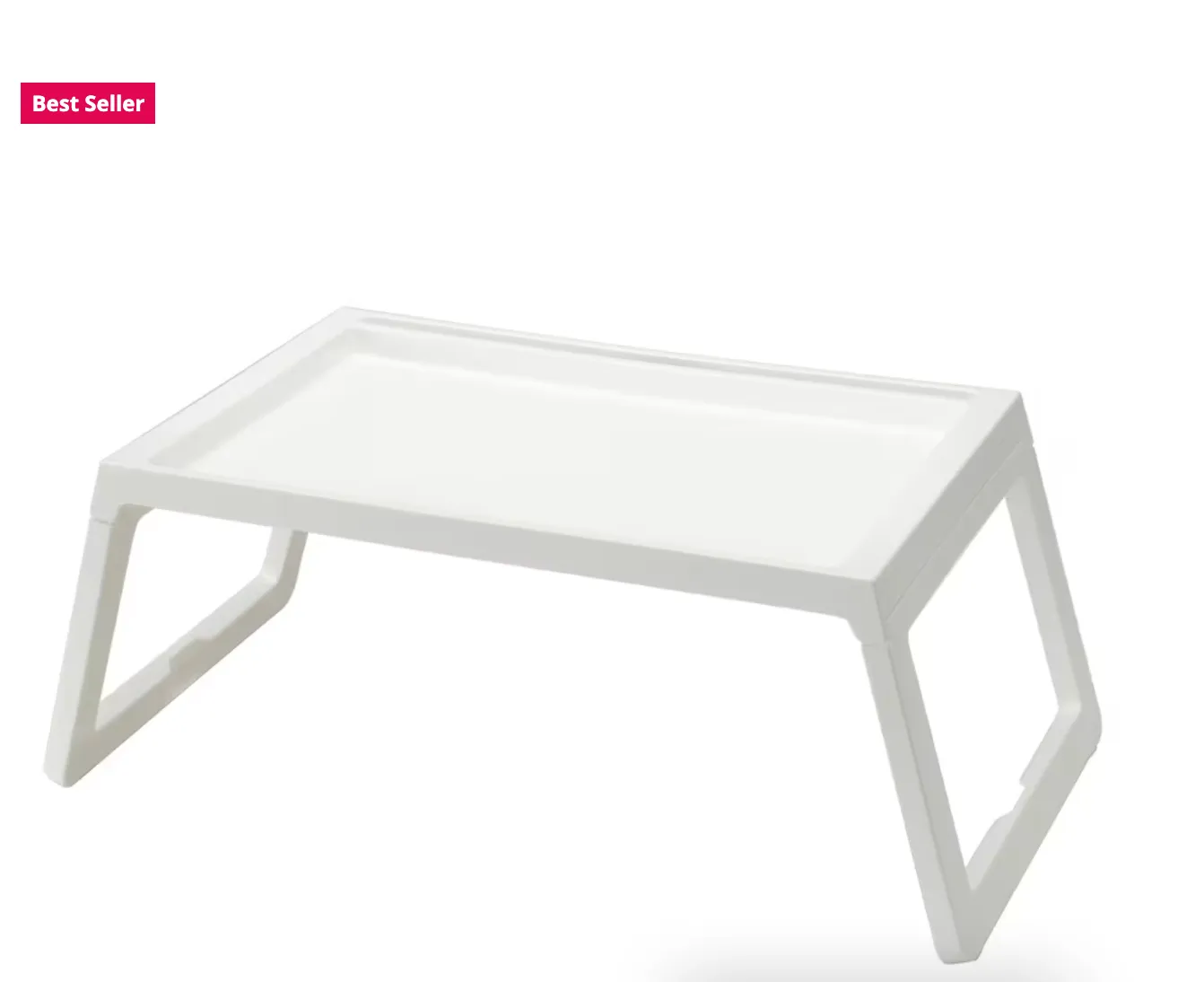 NEW Foldable Bed Table Folding Breakfast Bed Desk Table Computer Laptop Holder for Home Bedroom (White)