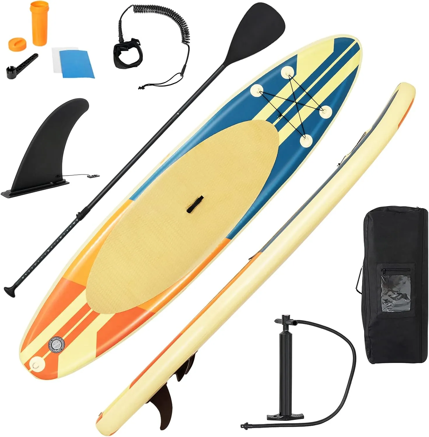 Paddle Board, SPORFIT Inflatable Paddle Boards Stand up Paddleboard(6" Thick) Extra Wide ISUP for Adults with All Skill Levels, Premium SUP Accessories|Adult & Youth Standing Boat