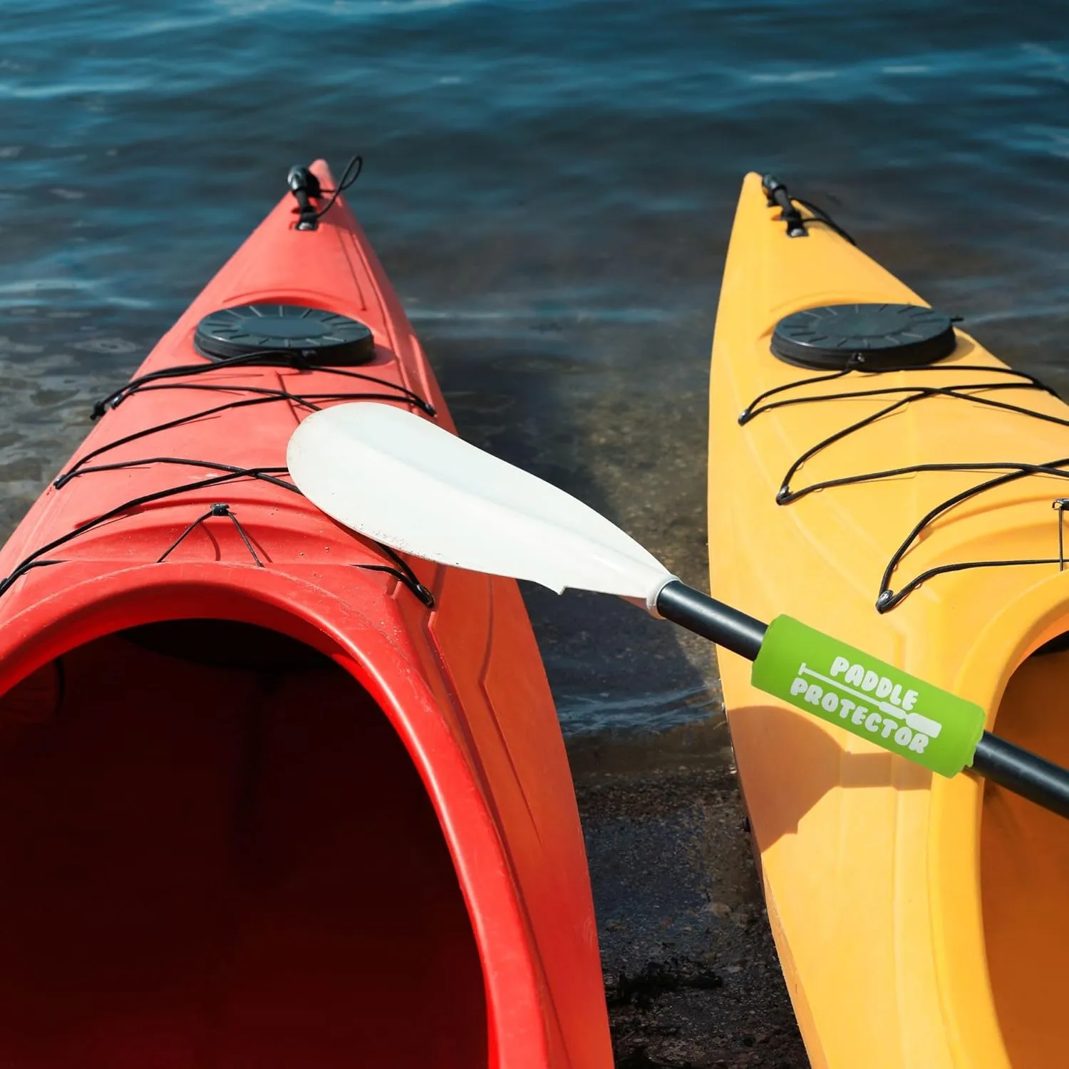 Paddle Float - Paddleboard Accessory for Stand Up Paddle Board, High Density Foam w/Hook & Loop Closure, Buoyancy, Kayak Flotation - Canoe Paddles, Kayaks, SUP Paddleboard - 2 Pack