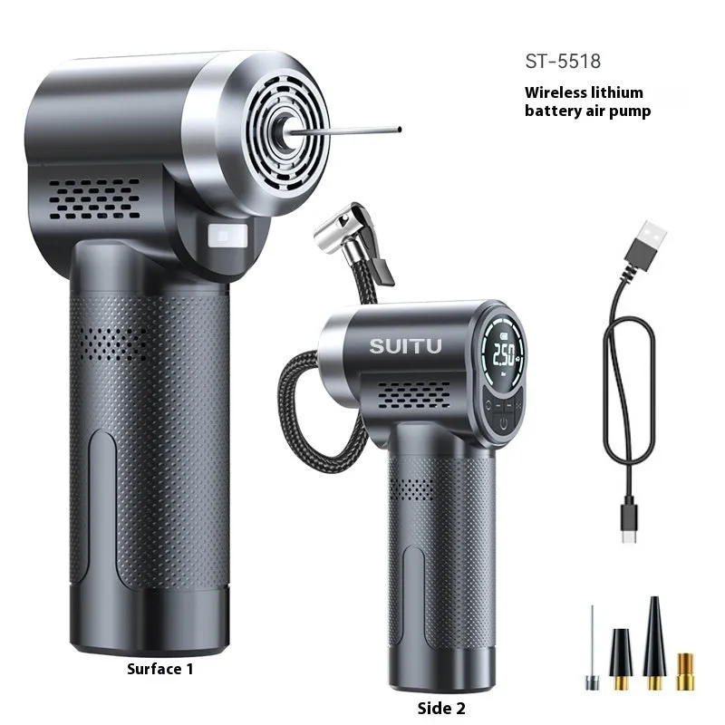Portable & Rechargeable High Pressure Tire Inflation Pump