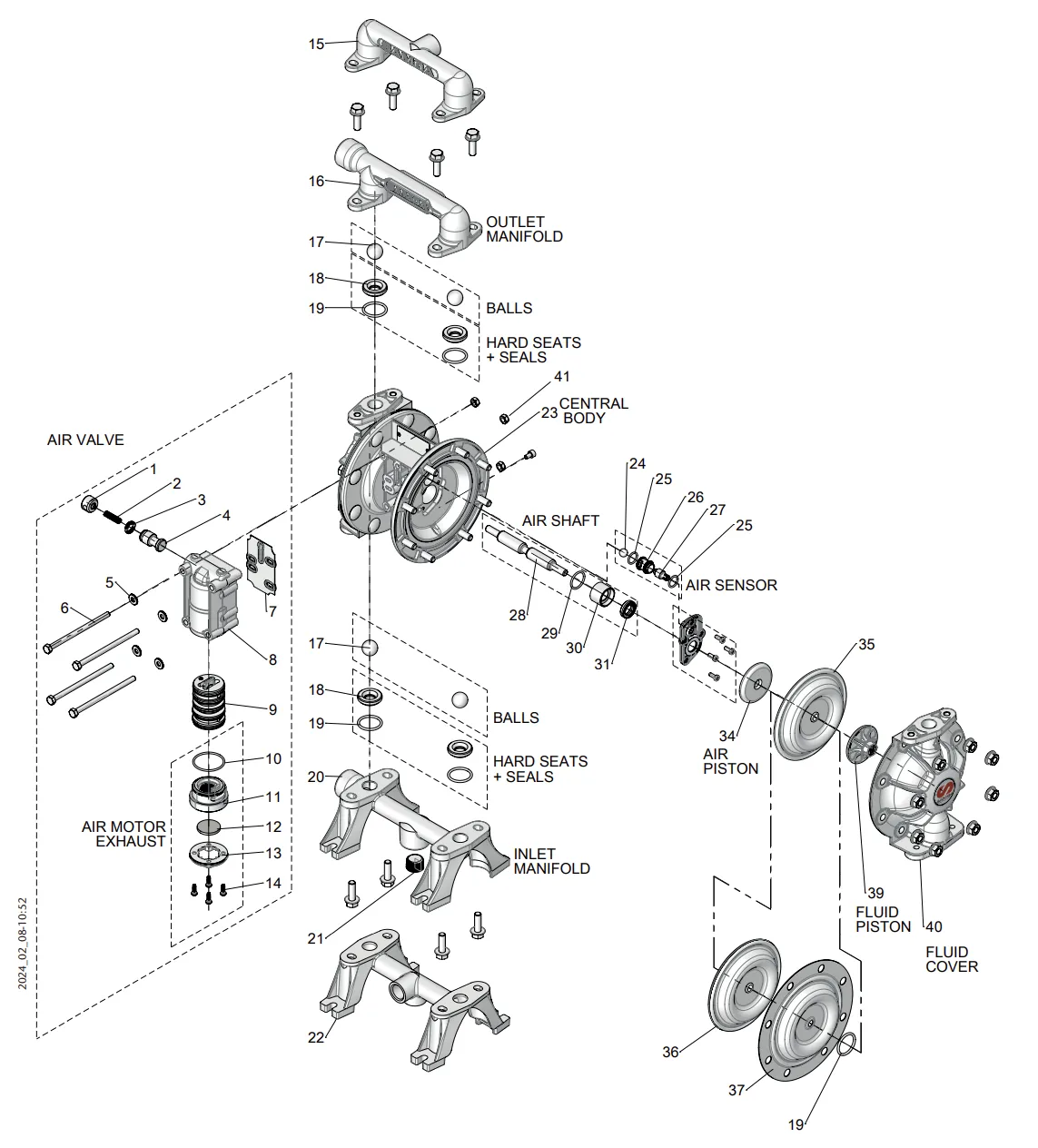 SAMOA UP05R-HP-7X0 Fluid Piston Kit