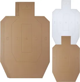 Shooting Targets - Silhouette Tactical Cardboard Targets for Shooting Range Practice Competitions Self-Defense Training(20 Sheets