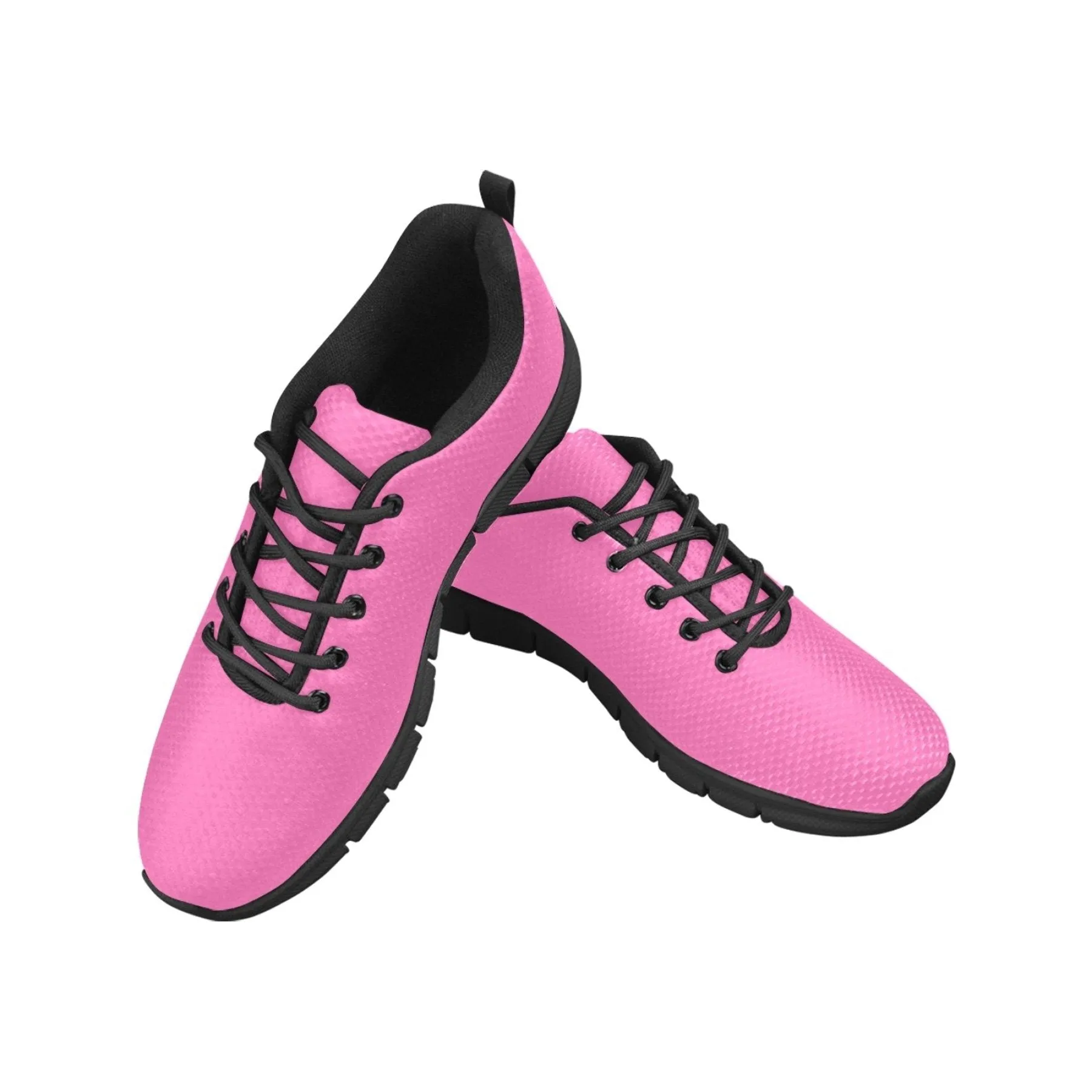 Sneakers For Women, Hot Pink And Black - Running Shoes by inQue.Style