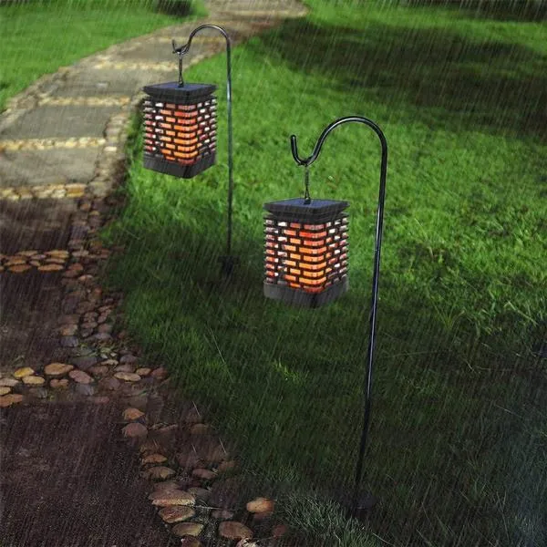 Solar Flame Hanging Lantern Lights