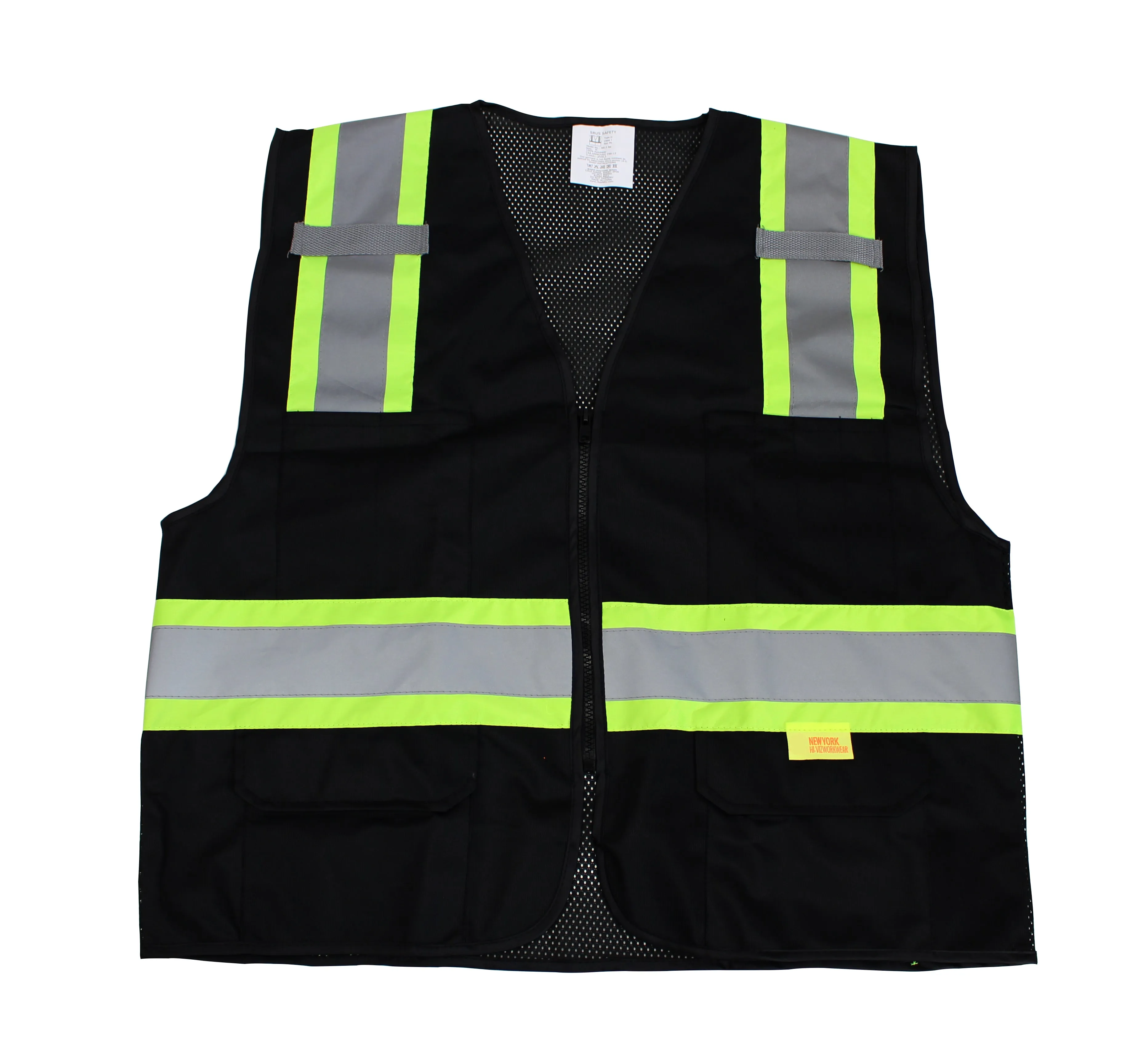 SRUS9811,9812, 9813 Class 2 Two Tone High Visibility Safety Vest- SRUSS9811&SRUSS9812 (Orange, Lime)