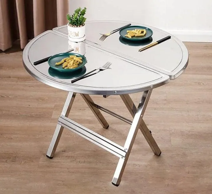 Stainless Steel Folding Round Table