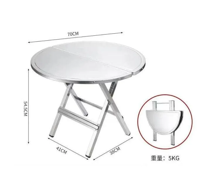 Stainless Steel Folding Round Table