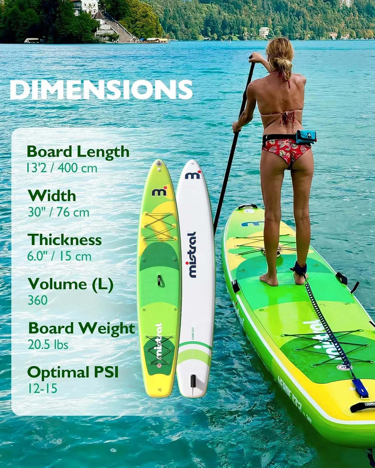 Stand Up Inflatable Paddle Board Racing & Touring Board 13'2"/ 14' Race Board, Backpack with Wheels, Durable ISUP for Youth & Adult, w/Premium SUP Accessories