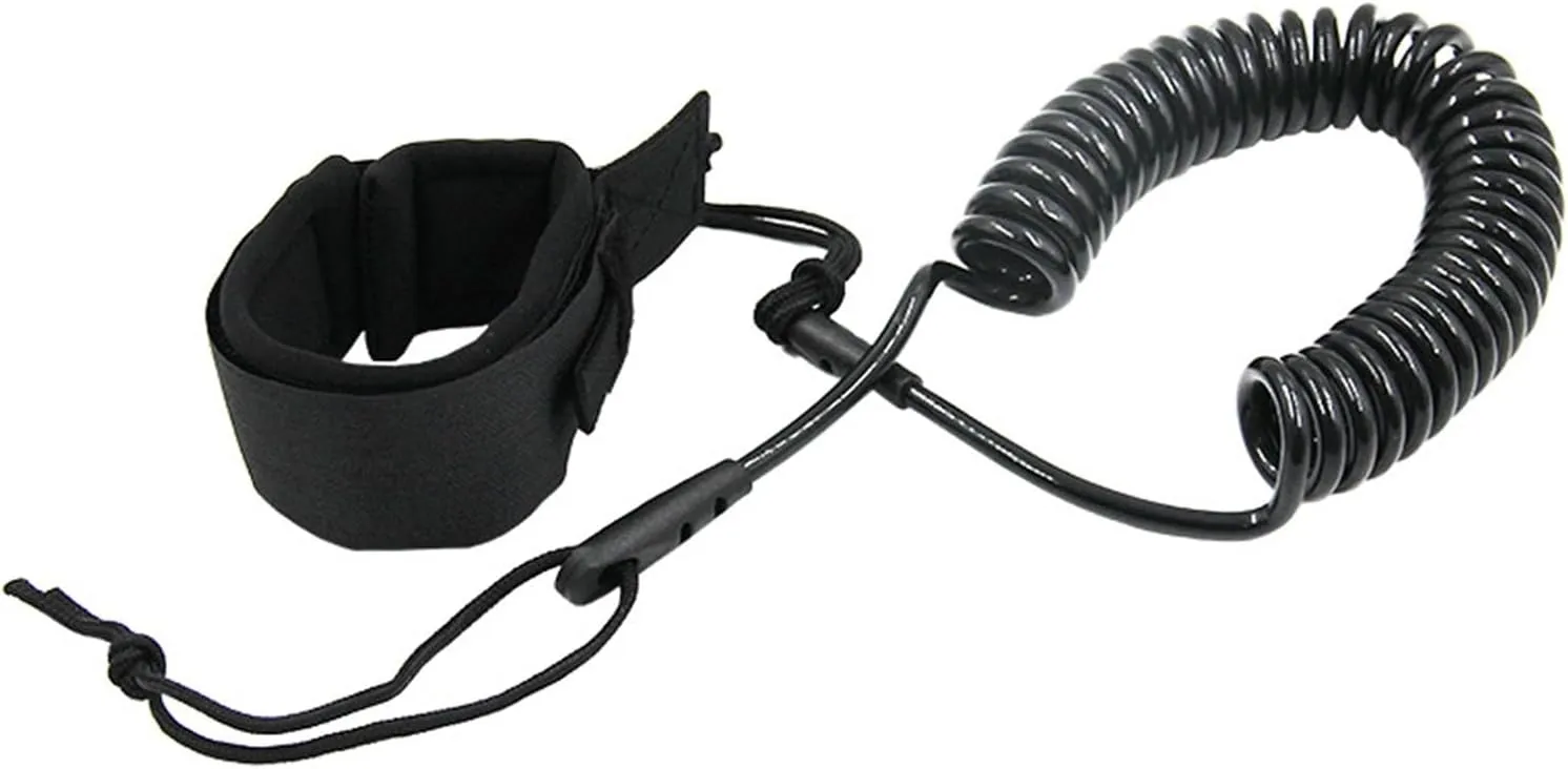 SUP Leash Coiled Stand Up Paddle Board Surfboard Leash Stay on Board Ankle Strap Legrope Strap for Paddleboard Shortboard
