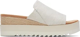TOMS Womens Diana Platform Espadrille Casual Sandals Casual Mid Heel 2-3" - Black