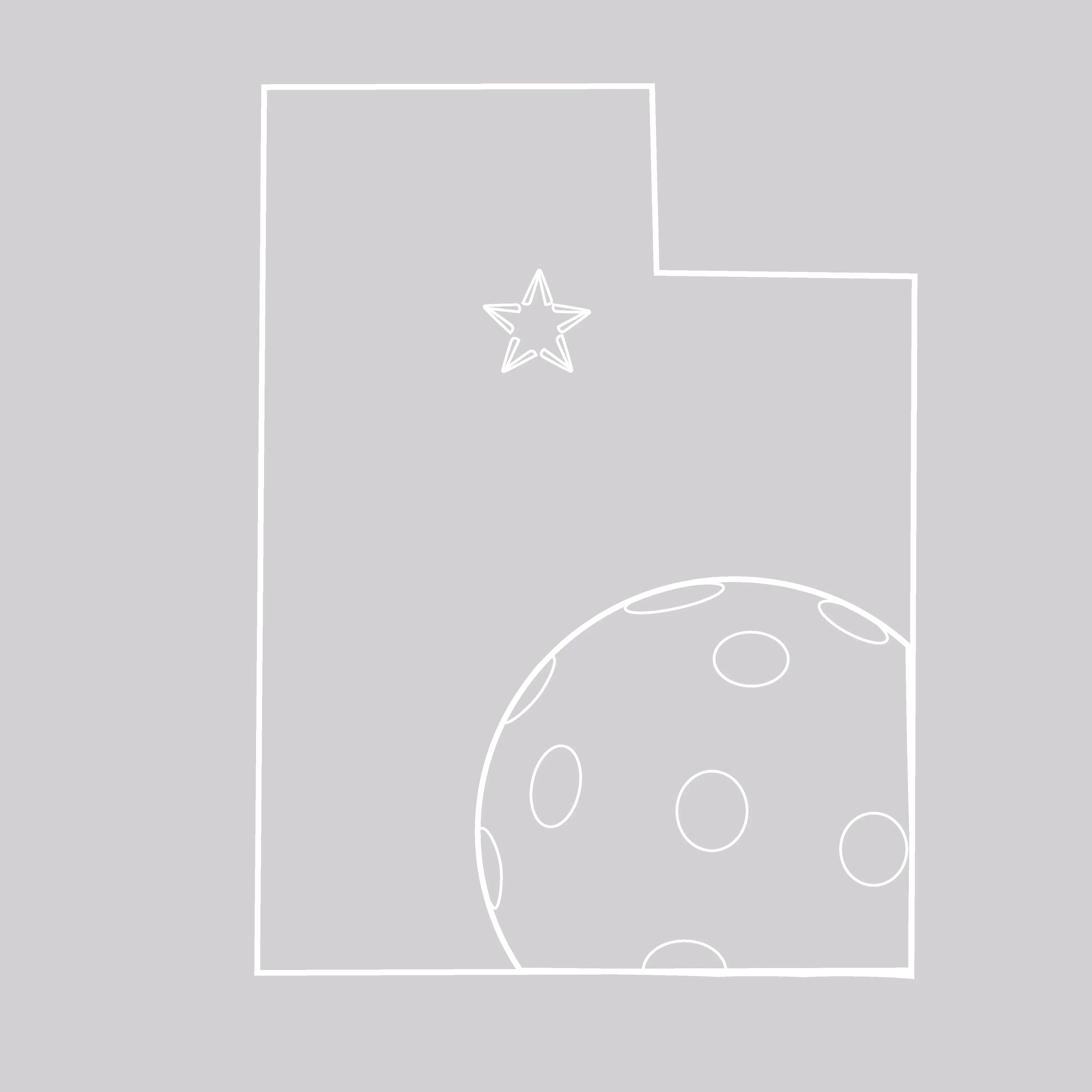 Utah with Pickleball | Pickleball Sports Duffel | Medium Size Court Bag