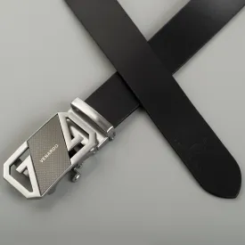 Venardo VINTOSS Genuine Leather Autolock Belt for Men - Perfect for Formal and Casual Wear - Adjustable  WITH  FREE CARD HOLDER WALLET